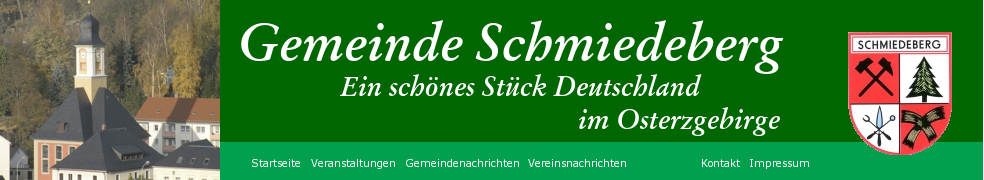 Ihre Gemeinde Schmiedeberg im Erzgebirge