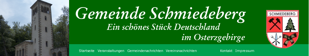 Ihre Gemeinde Schmiedeberg im Erzgebirge
